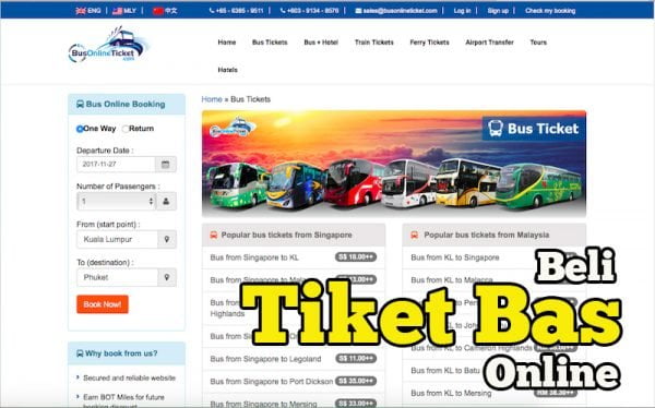 Beli Tiket Bas Keretapi Secara Online BusOnlineTicket