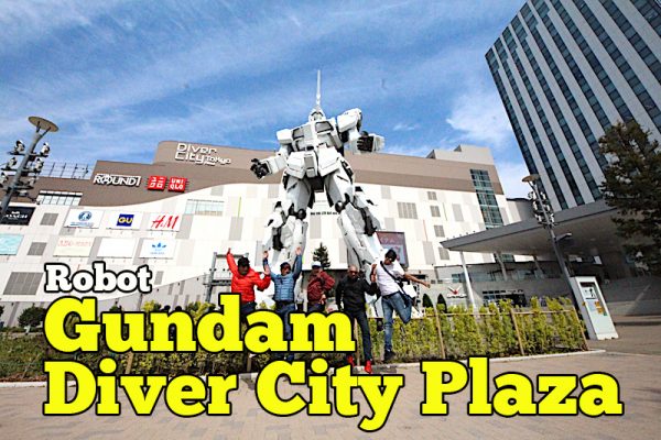 Gundam Diver City Plaza Tokyo Ada Robot Gergasi Unicorn Gundam