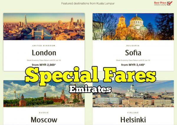 Harga Tambang Istimewa Penerbangan Emirates Ke Eropah Dari RM2829