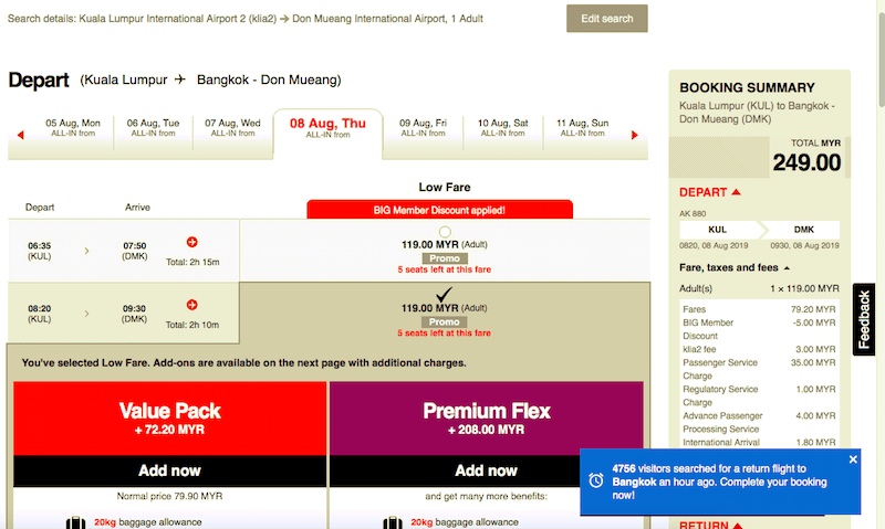 Free Seats AirAsia Promosi Tiket Murah Bangkok