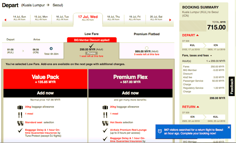Free Seats AirAsia Promosi Tiket Murah Seoul