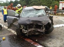 Gambar-Kes-Accident-Inspira-Vs-Lancer-Highway-Pantai-Timur