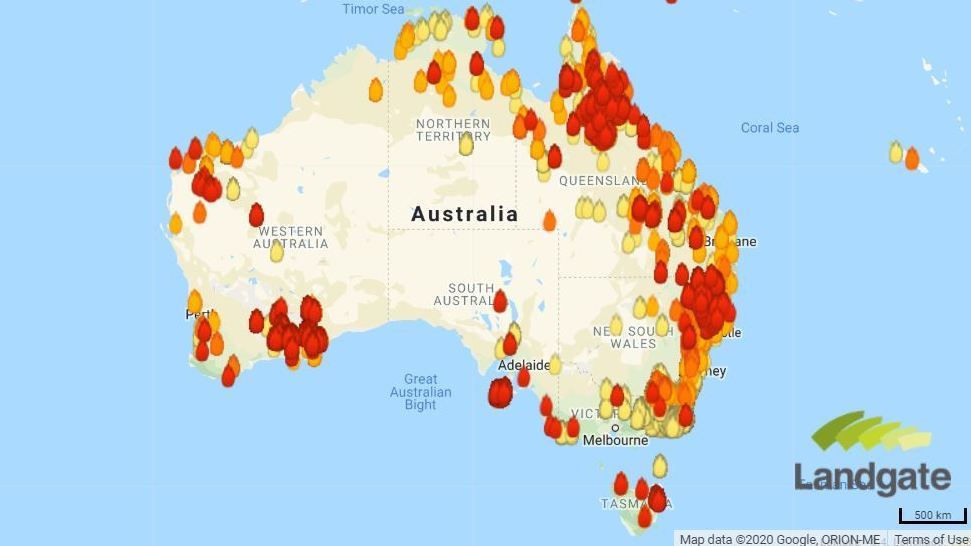 australia-fire-map