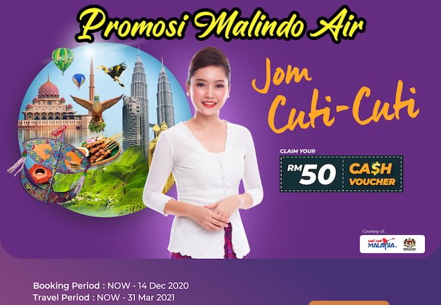 Harga Tiket Promosi Jom Cuti Cuti Malindo Air Disember 2020