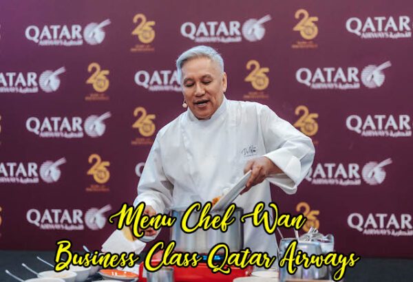 Menu Chef Wan Penerbangan Business Class Qatar Airways
